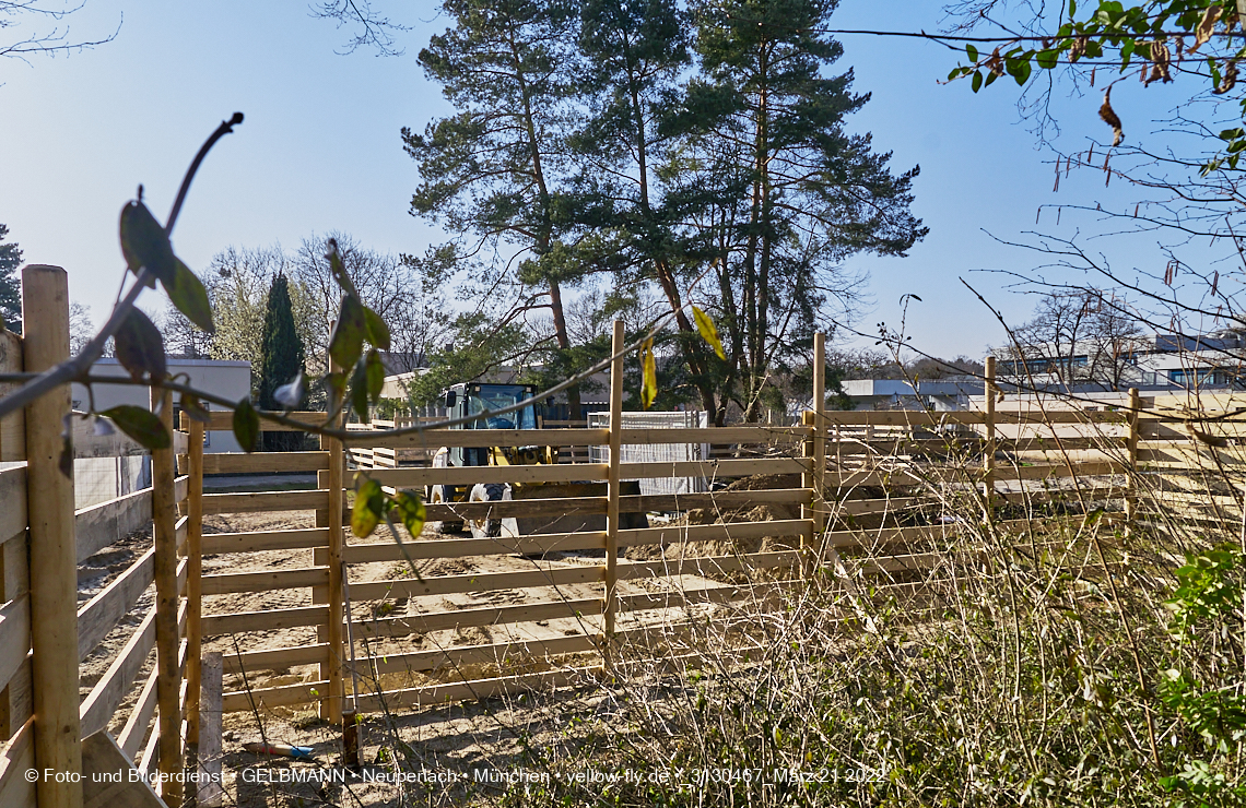 21.03.2022 - Baustelle am Haus für Kinder in Neuperlach